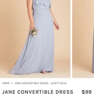 birdy grey jane convertible dress dusty blue size XXL NWT